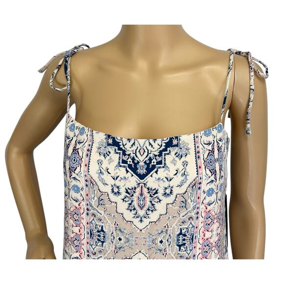 NWT Lulus Tie Strap Printed Mini Dress Size S - Picture 9 of 13
